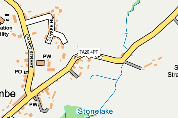 TA20 4PT map - OS OpenMap – Local (Ordnance Survey)