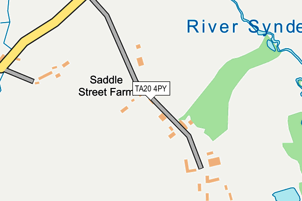 TA20 4PY map - OS OpenMap – Local (Ordnance Survey)