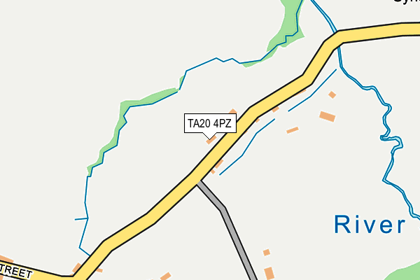 TA20 4PZ map - OS OpenMap – Local (Ordnance Survey)