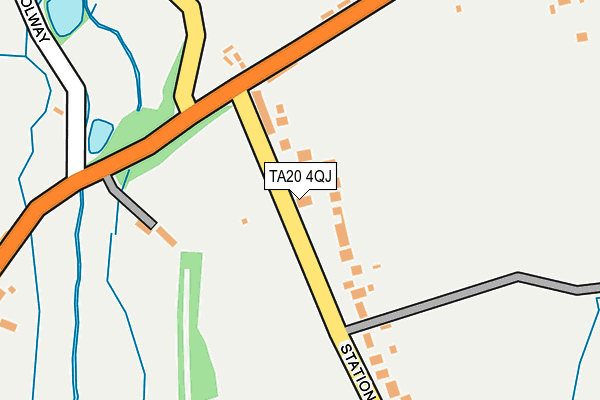 TA20 4QJ map - OS OpenMap – Local (Ordnance Survey)