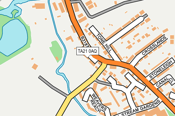 TA21 0AQ map - OS OpenMap – Local (Ordnance Survey)