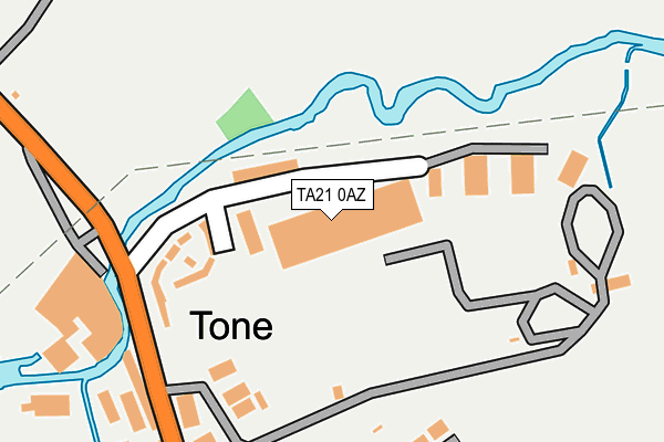 TA21 0AZ map - OS OpenMap – Local (Ordnance Survey)