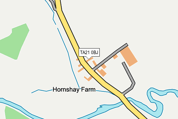 TA21 0BJ map - OS OpenMap – Local (Ordnance Survey)