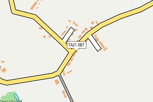 TA21 0BT map - OS OpenMap – Local (Ordnance Survey)