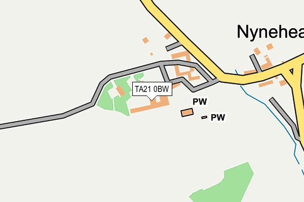 TA21 0BW map - OS OpenMap – Local (Ordnance Survey)