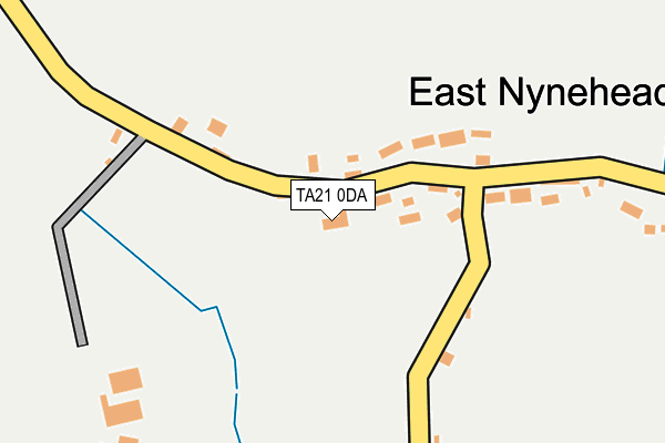 TA21 0DA map - OS OpenMap – Local (Ordnance Survey)