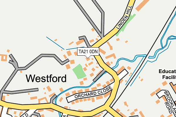 TA21 0DN map - OS OpenMap – Local (Ordnance Survey)