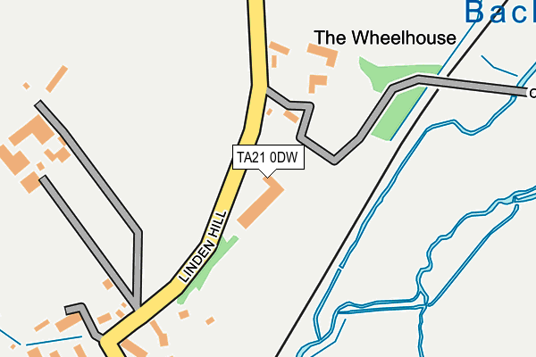 TA21 0DW map - OS OpenMap – Local (Ordnance Survey)