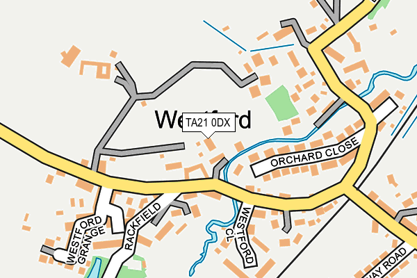 TA21 0DX map - OS OpenMap – Local (Ordnance Survey)