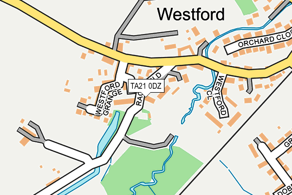 TA21 0DZ map - OS OpenMap – Local (Ordnance Survey)