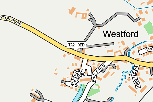 TA21 0ED map - OS OpenMap – Local (Ordnance Survey)