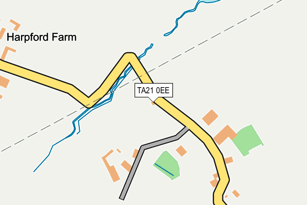 TA21 0EE map - OS OpenMap – Local (Ordnance Survey)