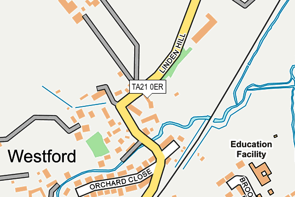 TA21 0ER map - OS OpenMap – Local (Ordnance Survey)