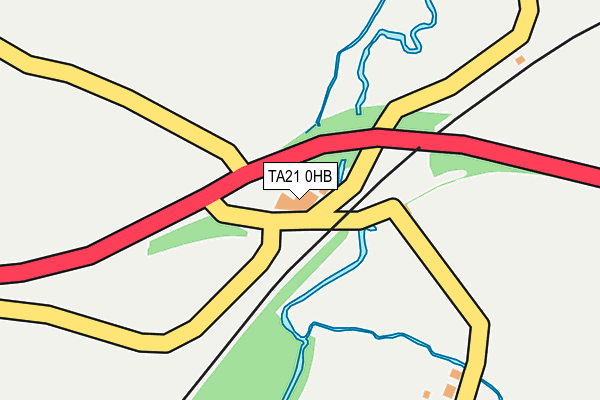 TA21 0HB map - OS OpenMap – Local (Ordnance Survey)