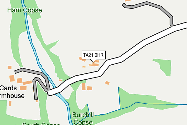 TA21 0HR map - OS OpenMap – Local (Ordnance Survey)