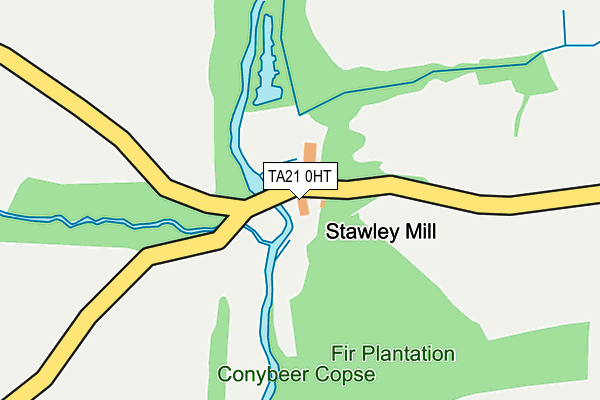 TA21 0HT map - OS OpenMap – Local (Ordnance Survey)