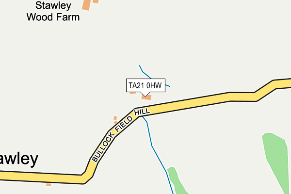 TA21 0HW map - OS OpenMap – Local (Ordnance Survey)