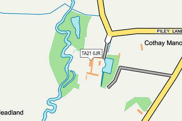 TA21 0JR map - OS OpenMap – Local (Ordnance Survey)