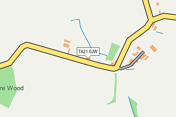 TA21 0JW map - OS OpenMap – Local (Ordnance Survey)