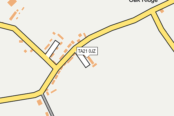 TA21 0JZ map - OS OpenMap – Local (Ordnance Survey)