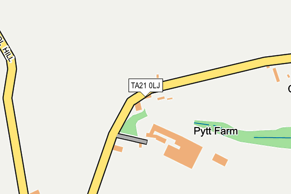 TA21 0LJ map - OS OpenMap – Local (Ordnance Survey)