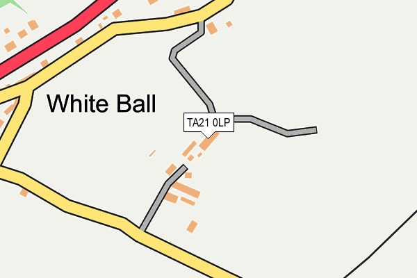 TA21 0LP map - OS OpenMap – Local (Ordnance Survey)