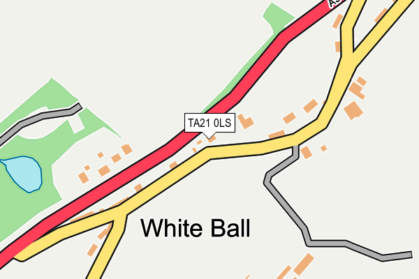 TA21 0LS map - OS OpenMap – Local (Ordnance Survey)