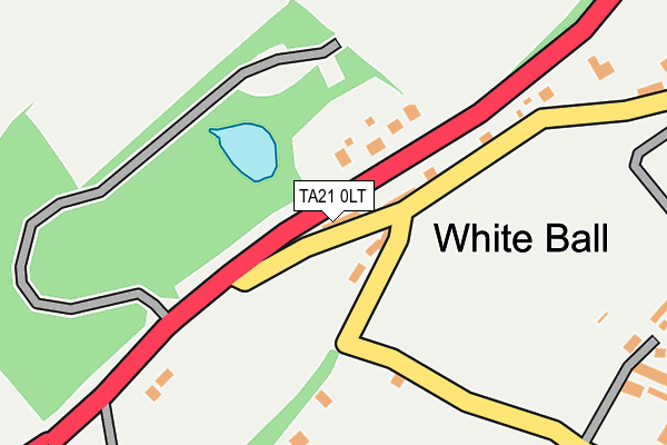 TA21 0LT map - OS OpenMap – Local (Ordnance Survey)