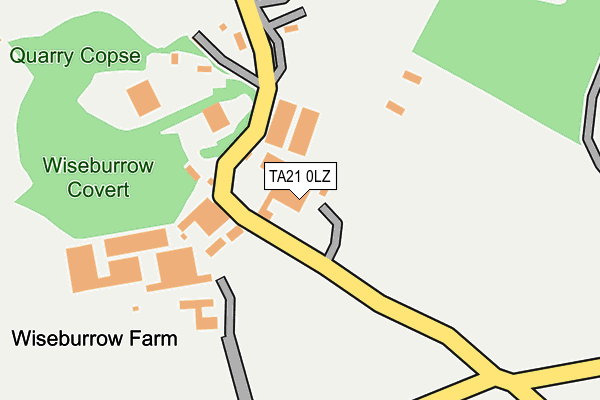 TA21 0LZ map - OS OpenMap – Local (Ordnance Survey)