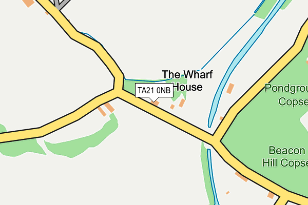 TA21 0NB map - OS OpenMap – Local (Ordnance Survey)