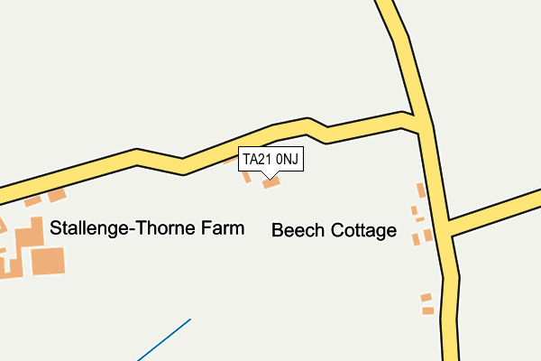TA21 0NJ map - OS OpenMap – Local (Ordnance Survey)