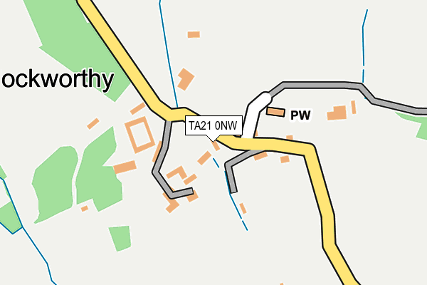 TA21 0NW map - OS OpenMap – Local (Ordnance Survey)