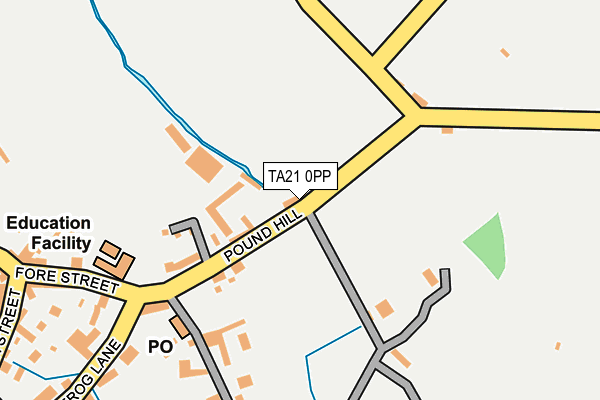 TA21 0PP map - OS OpenMap – Local (Ordnance Survey)