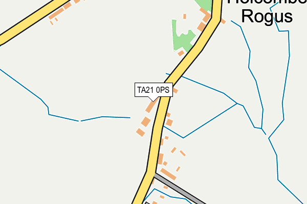 TA21 0PS map - OS OpenMap – Local (Ordnance Survey)