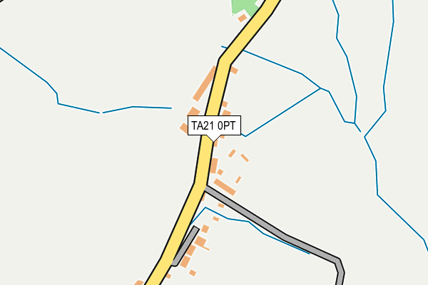 TA21 0PT map - OS OpenMap – Local (Ordnance Survey)
