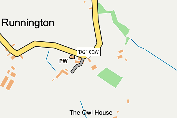TA21 0QW map - OS OpenMap – Local (Ordnance Survey)