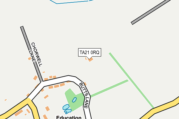 TA21 0RQ map - OS OpenMap – Local (Ordnance Survey)