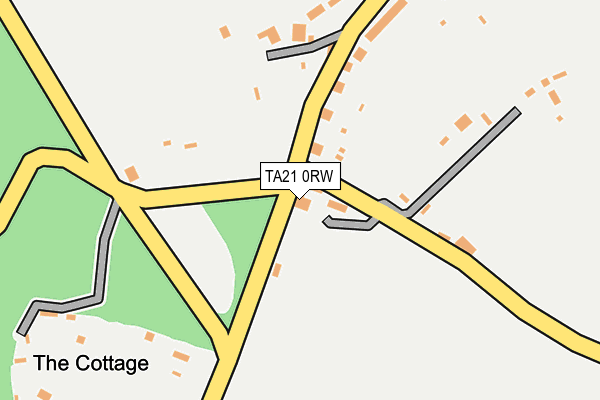 TA21 0RW map - OS OpenMap – Local (Ordnance Survey)