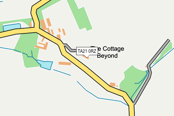 TA21 0RZ map - OS OpenMap – Local (Ordnance Survey)