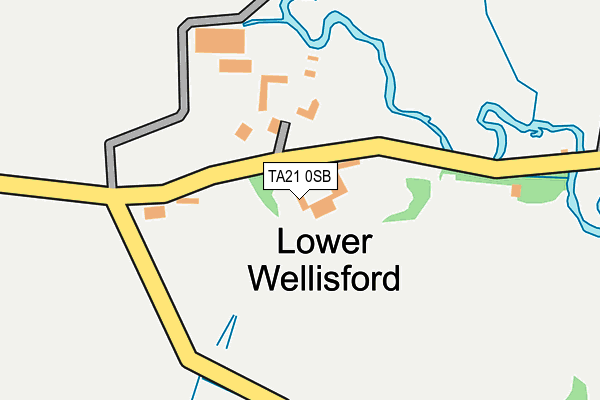 TA21 0SB map - OS OpenMap – Local (Ordnance Survey)