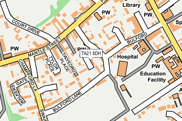 TA21 8DH map - OS OpenMap – Local (Ordnance Survey)