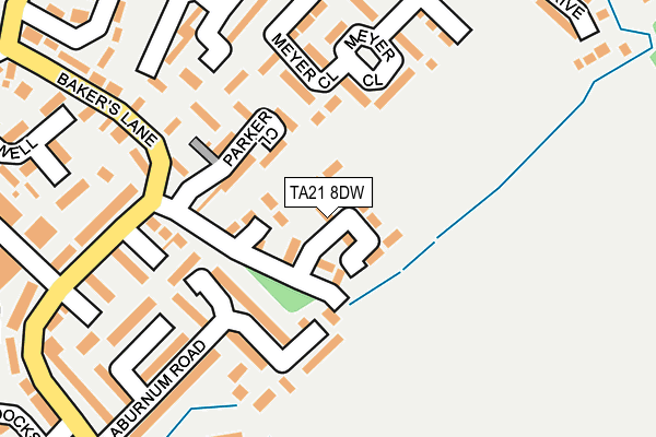 TA21 8DW map - OS OpenMap – Local (Ordnance Survey)