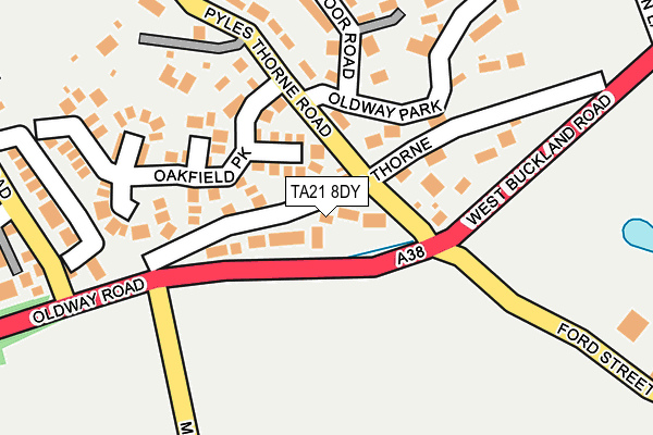 TA21 8DY map - OS OpenMap – Local (Ordnance Survey)
