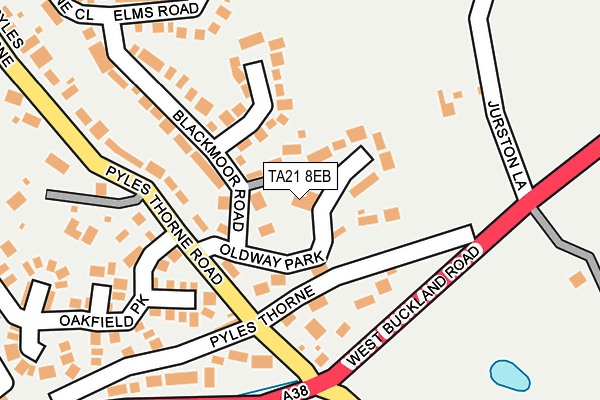 TA21 8EB map - OS OpenMap – Local (Ordnance Survey)