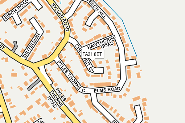 TA21 8ET map - OS OpenMap – Local (Ordnance Survey)
