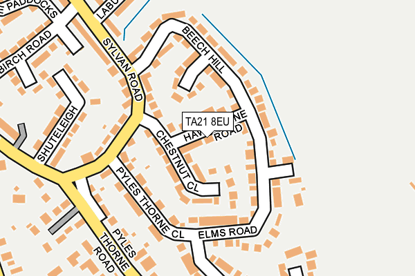 TA21 8EU map - OS OpenMap – Local (Ordnance Survey)