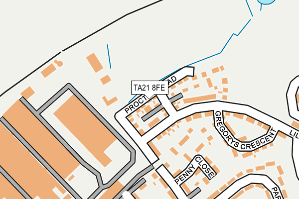 TA21 8FE map - OS OpenMap – Local (Ordnance Survey)
