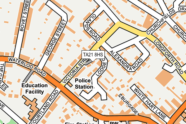 TA21 8HS map - OS OpenMap – Local (Ordnance Survey)