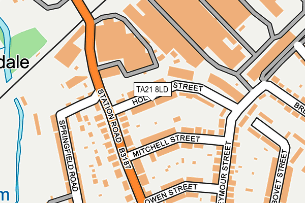 TA21 8LD map - OS OpenMap – Local (Ordnance Survey)