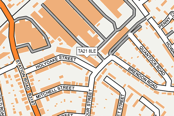 TA21 8LE map - OS OpenMap – Local (Ordnance Survey)